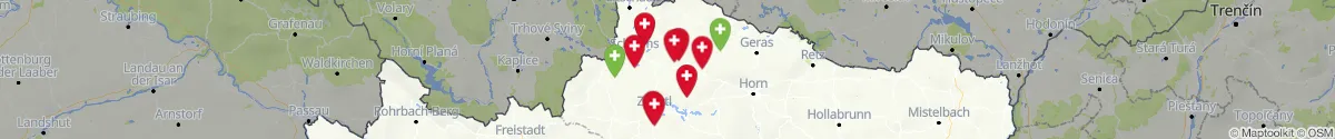 Kartenansicht für Apotheken-Notdienste in der Nähe von Windigsteig (Waidhofen an der Thaya, Niederösterreich)